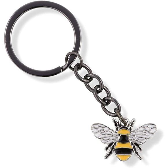 Dave The Bunny Accessories - Bee Keychain - Bumble Bee Keyring